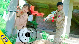 LTN Nerf War : Captain Seal RESCUING SISTER & Delta Force T Nerf Guns Fight Criminal Team