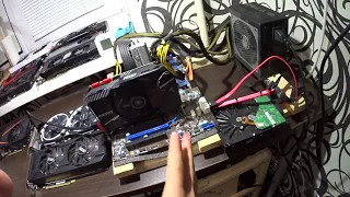 Тест в майнинге MSI Aero gtx 1070  Zcash Ethereum Температура Шум