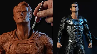 Sculpting SUPERMAN Black Suit | Justice League [ Snyder Cut ]