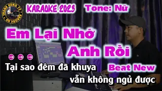 Em lại nhớ anh rồi Karaoke Tone Nữ Karaoke Thanh Hưng 79