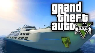 GTA 5 Online - YACHT MONEY MISSION W/ VIP BOSS & BODYGUARDS DLC! (GTA V Online)