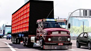 Botanto pressão e FAZENDO HORÁRIO  no MB -CARGA DE CERVEJA -  Euro Truck Simulator 2