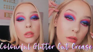 Colourful Full Glam Glitter Cut Crease | Shop My Stash | Olivia Howarth