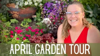 April GARDEN TOUR 🌷🌷🌷 || Garden Tour 2023 || Spring Garden Tour || Zone 8a