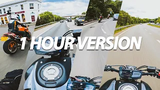 [1 HOUR] KTM 1290 Superduke, 125 & MT-07 go for a ride, | YAMAHA MT-07 AKRAPOVIC + QUICKSHIFTER [4K]