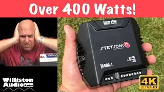 Stetsom Iron Line IR400.4 Handheld 400 watt Amp Dyno Test (4K)