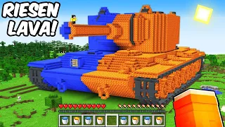 Meine Freunde Finden RIESEN LAVA-WASSER PANZER in Minecraft?!