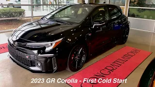 GR Corolla - First Cold Start After Buying It New!