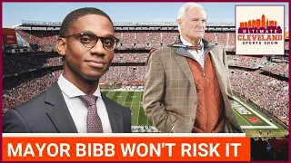 Cleveland Mayor Justin Bibb says he won't risk general revenue funds for Cleveland Browns Stadium