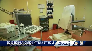 Issue One: Signs signal abortion battle heating up in Ohio