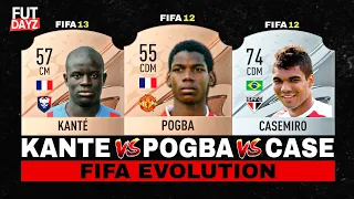 Kante vs Pogba vs Casemiro FIFA EVOLUTION! 🙂😱 | FIFA 12 - FIFA 23