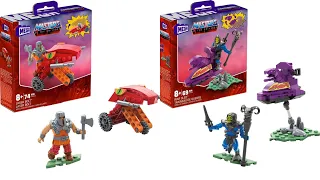 New MOTU masters of the universe ram man laser bolt & Skeletor war sled vehicle sets revealed mega