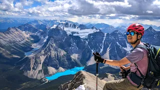 Hiking Mt Temple, Banff National Park