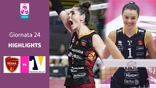 Roma - Trentino | Highlights | 24^ Giornata Campionato 23/24 | Lega Volley Femminile