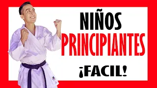 🥇Cómo APRENDER KARATE para NIÑOS PRINCIPIANTES en Casa PASO a Paso // clase de karate para niños de