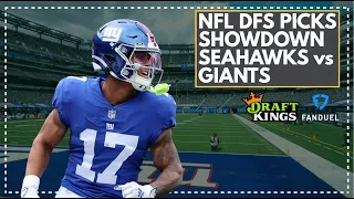 NFL DFS Picks for Monday Night Showdown, Seahawks vs Giants: FanDuel & DraftKings Lineup Advice