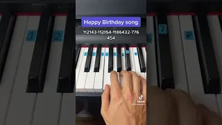 Happy Birthday Song easy piano tutorial!