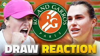 Swiatek TOUGH Draw? | Sabalenka & Rybakina on SAME SIDE! | Roland Garros 2024 | Draw Reaction