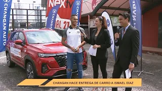 Nex y Multimedios hacen entrega de auto Changan a Ismael Díaz