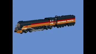 How To Build A Lego 4-8-4 Southern Pacific 4449 "Daylight" Northern Steam Locomotive 2/2🇺🇸