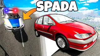 ❄️  POLICJA SPADŁA W PRZEPAŚĆ!? | BeamNG Drive