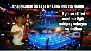 Nakipag Sabayan Sa Veterans 9 years old Boxer namin unang Laban Sa amateur Hindi magpatalo