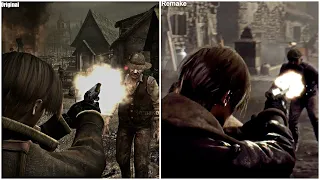 Resident Evil 4 HD Project Vs Resident Evil 4 Remake | GamePlay Comaprison