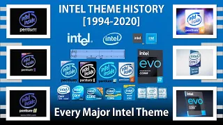 Intel Theme History [1994-2020] - Every Major Intel Theme (Intel Inside History)