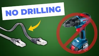 Lay ethernet cables WITHOUT drilling