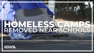 Portland looks to remove homeless camp near Cleveland High School