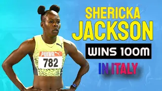 Shericka Jackson wins 100m race in Italy