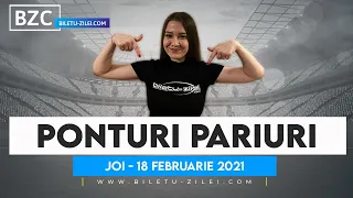 Ponturi pariuri sportive 18.02.2021