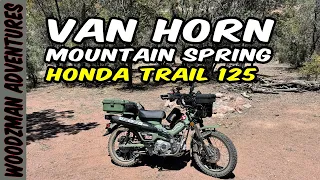 Honda CT125 Trail 125 Van Horn Spring Mountain Arizona #ct125 #trail125 #honda