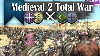 Desert Clash - Medieval 2 Total War (2v2 Online Battle #257)