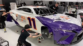 Denny Hamlin's FedEx Racing Small Business Wrap Install