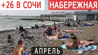 СОЧИ РЕЗКО НАСТУПИЛО ЛЕТО +26 💥 Апрель СОЧИ ЦЕНТР ГОРОДА, прогулка по набережной