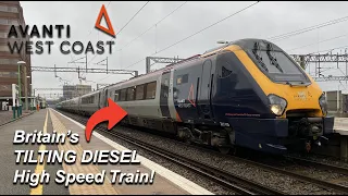 Britain's TILTING DIESEL High Speed Train - Avanti West Coast's Super Voyager in FIRST CLASS!