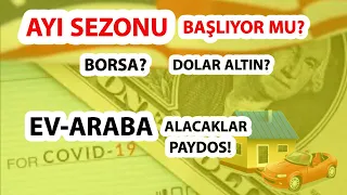 AYI SEZONU BAŞLIYOR MU? BORSA? DOLAR ALTIN? EV ARABA ALACAKLAR PAYDOS!