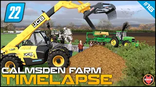 🇬🇧  Ploughing, Planting Oat, Removing Manure From A Cow Barn⭐ FS22 Calmsden Farm Timelapse