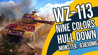 🏷️WZ-113 Nine Colors – Hull down monster: 6383DMG - Blitzstars