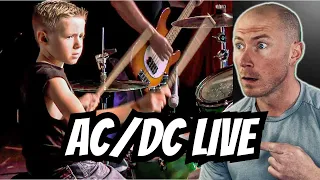 Drummer Reacts To| AC/DC & 7 Year Old Drummer FIRST TIME HEARING Reaction