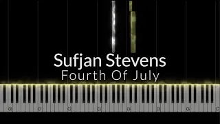 Sufjan Stevens - Fourth Of July Piano Tutorial