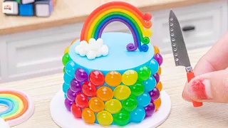 Miniature Rainbow Chocolate Cake🌈Best of Miniature Rainbow Jelly Cake Recipe | 1000+ Miniature Ideas