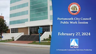 City Council Public Work Session February 27, 2024 Portsmouth Virginia