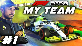 F1 2020 MY TEAM CAREER Part 1: Our Journey Begins in F1 for our 'Create A Team' Career Mode!