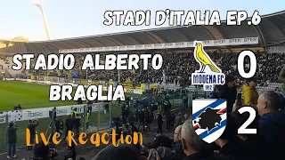 MODENA - SAMPDORIA 0-2 Live Reaction Highlights (voti tifoserie) #sampdoria #modena #serieb