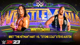 WWE 2K23 - FULL MATCH - Bret Hart vs. Stone Cold Steve Austin: WrestleMania