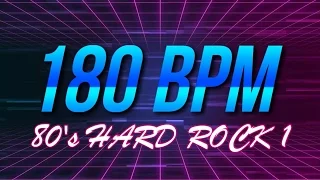 180 BPM - 80's Hard Rock - 4/4 Drum Track - Metronome - Drum Beat