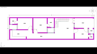 20X75 house plan II 20 by 75 house design