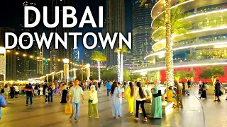 Downtown Dubai |4K| BEAUTIFUL Dubai Night Walk 2022 🇦🇪